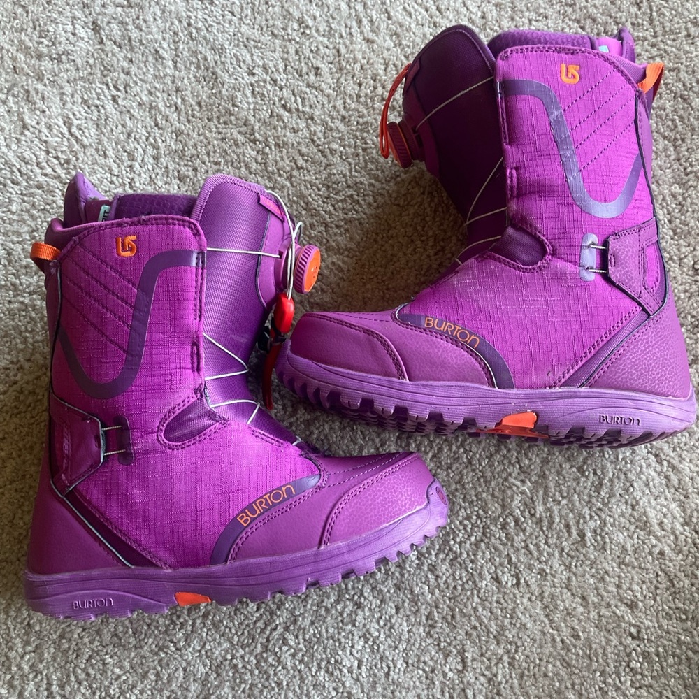 Burton snowboard boots, size 9, Limelight, good condition